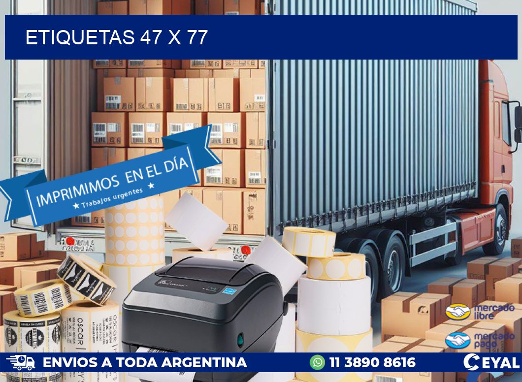 ETIQUETAS 47 x 77