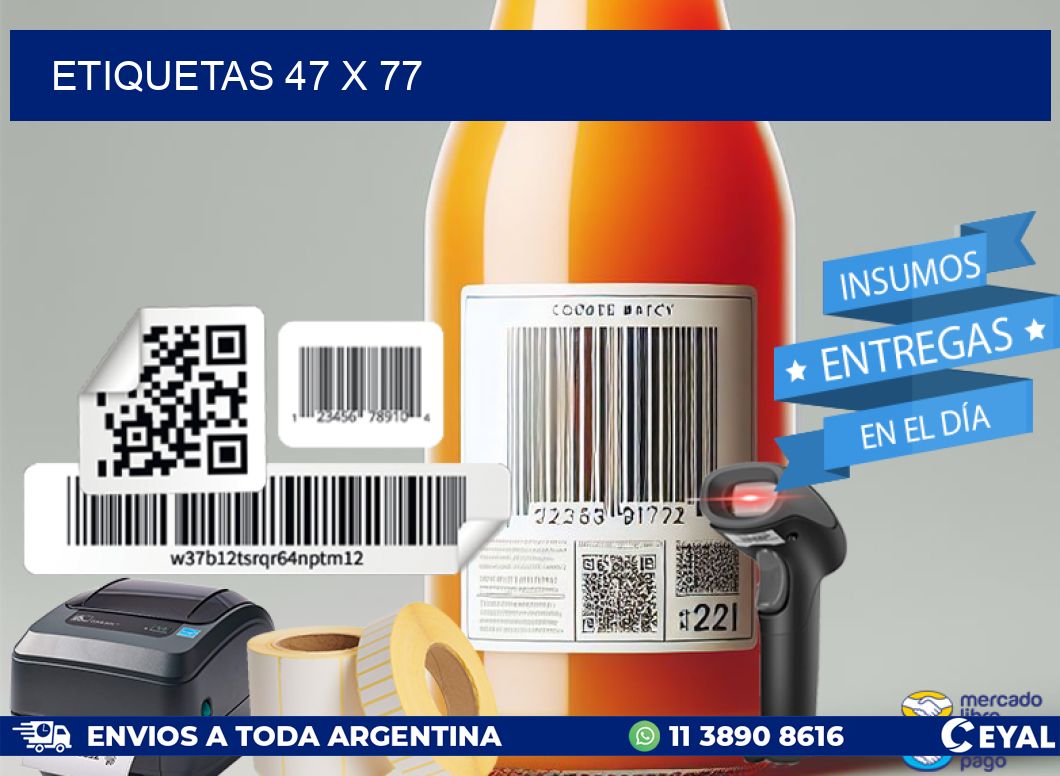 ETIQUETAS 47 x 77