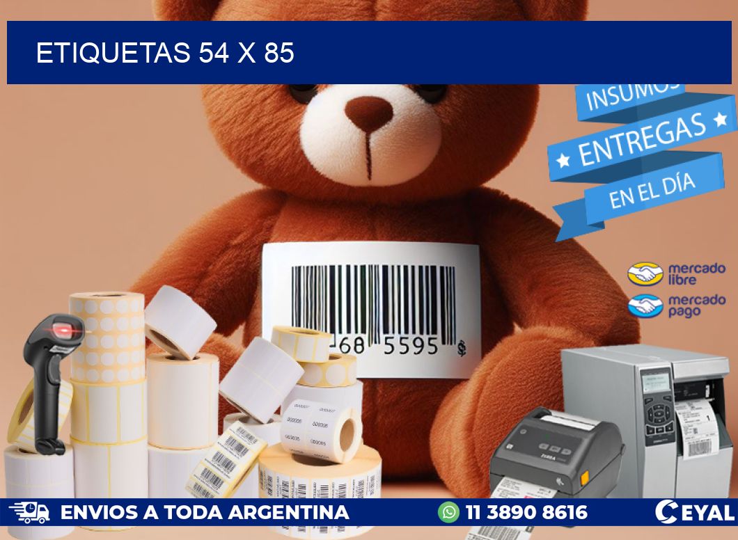 ETIQUETAS 54 x 85