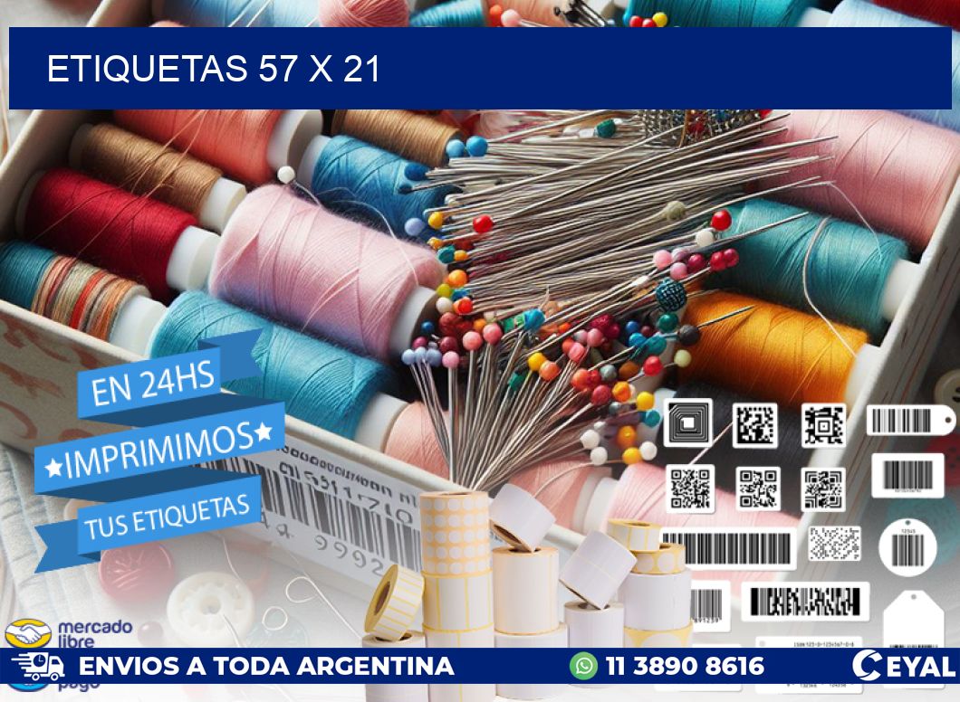 ETIQUETAS 57 x 21