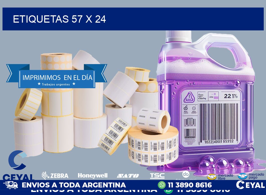 ETIQUETAS 57 x 24