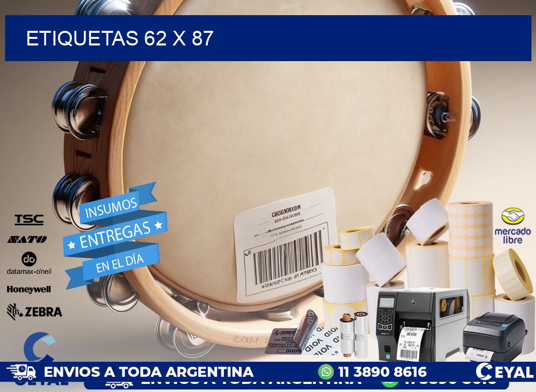 ETIQUETAS 62 x 87