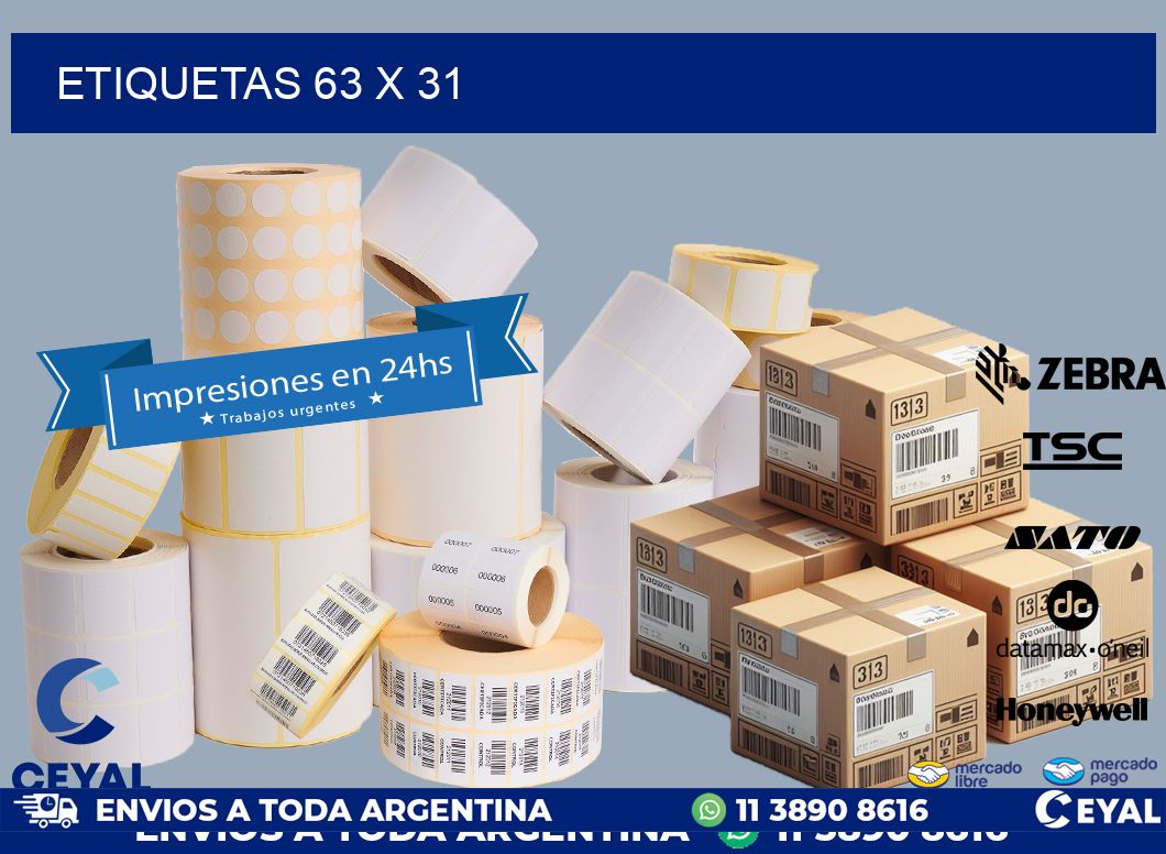 ETIQUETAS 63 x 31