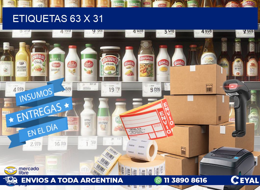 ETIQUETAS 63 x 31