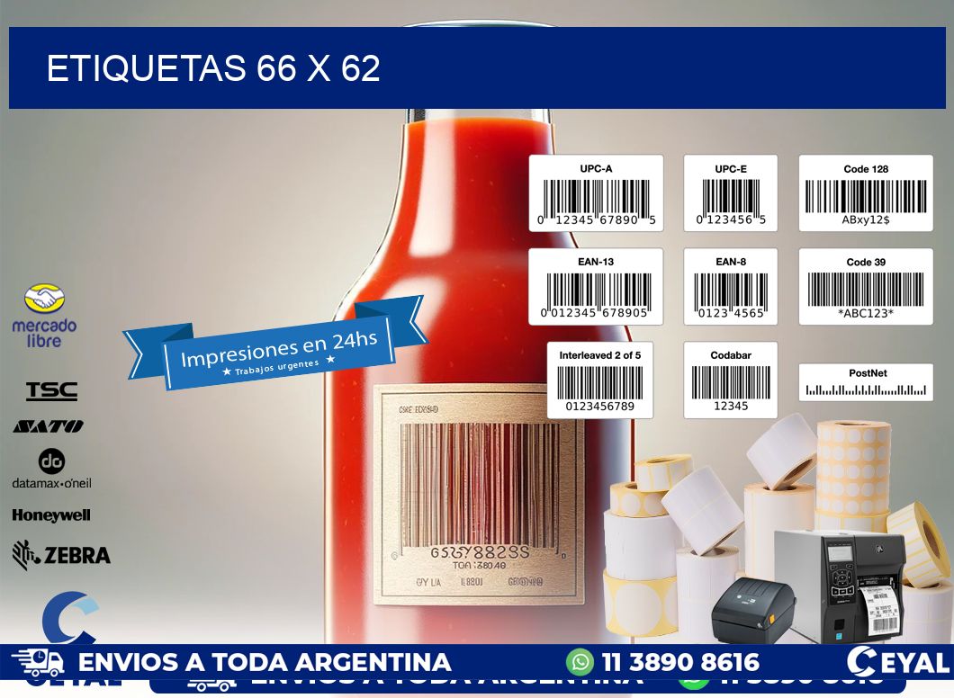 ETIQUETAS 66 x 62