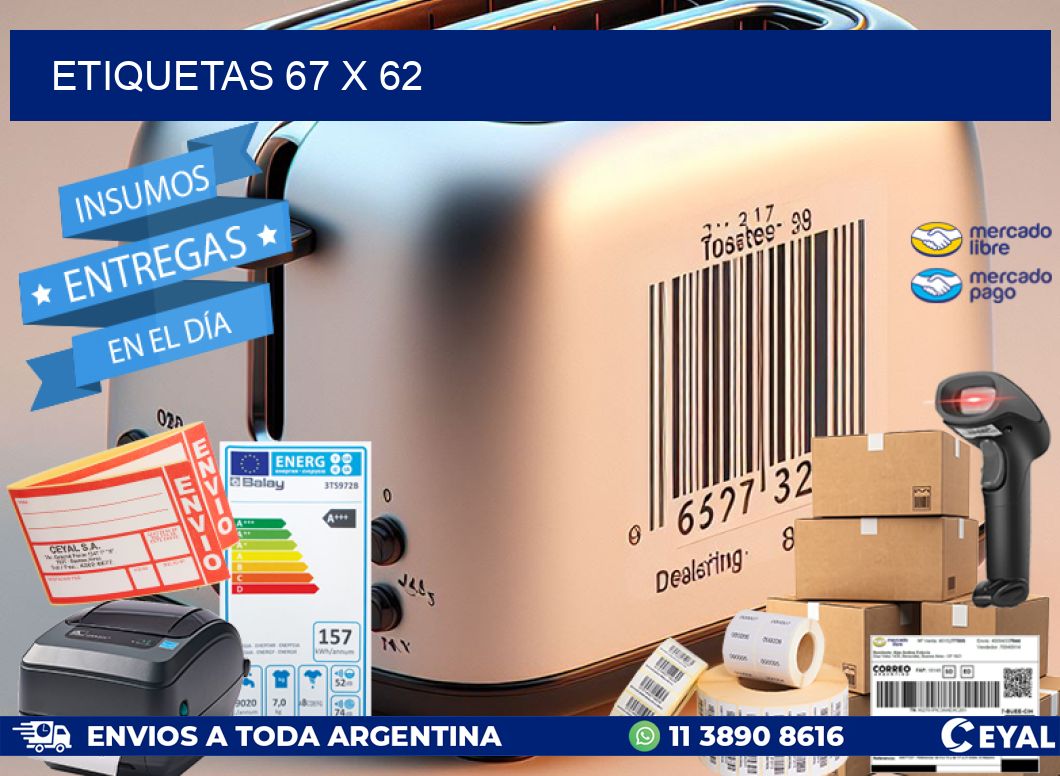 ETIQUETAS 67 x 62