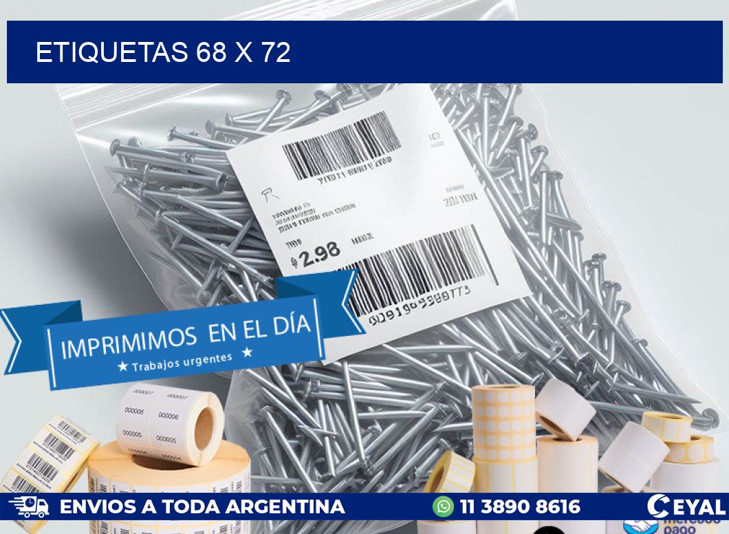 ETIQUETAS 68 x 72