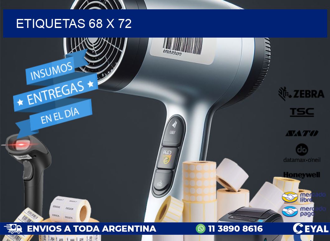 ETIQUETAS 68 x 72