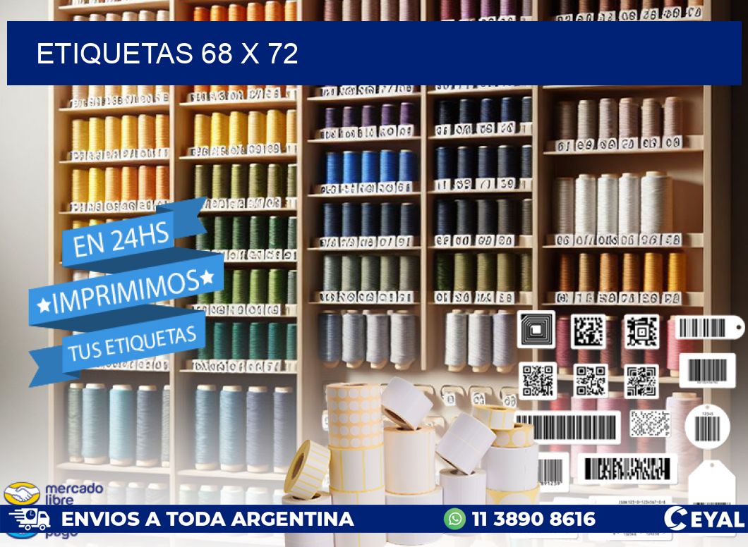 ETIQUETAS 68 x 72