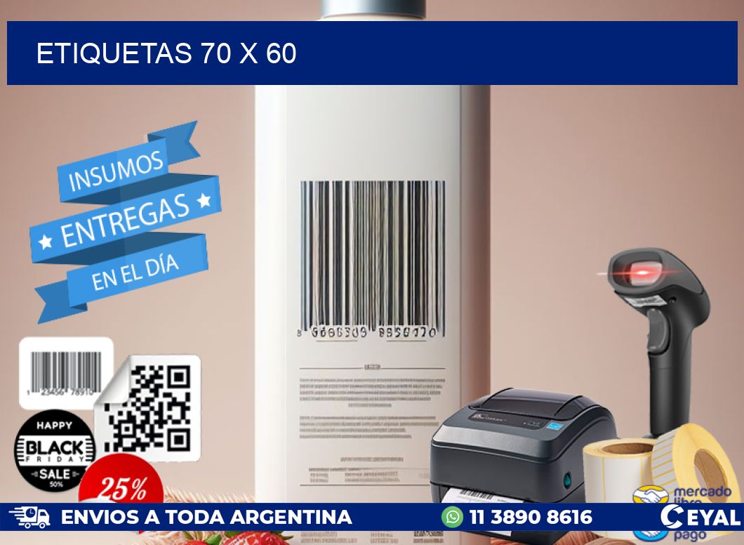 ETIQUETAS 70 x 60