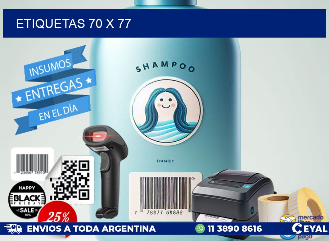 ETIQUETAS 70 x 77