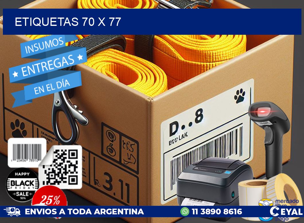 ETIQUETAS 70 x 77