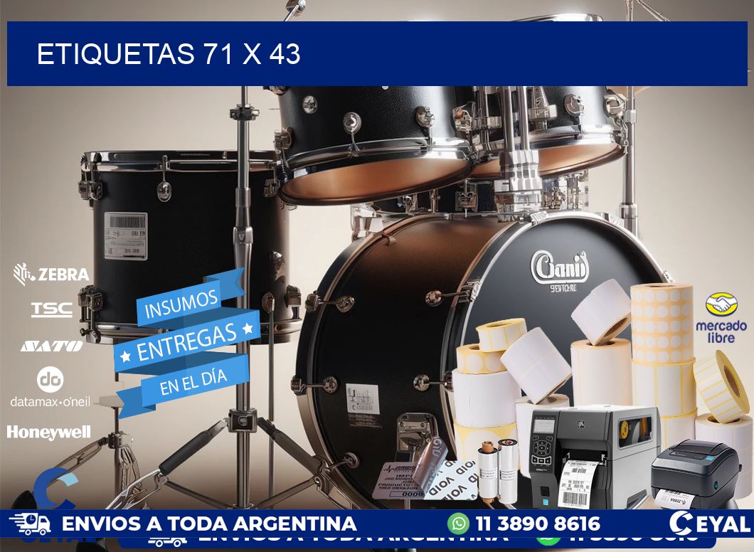 ETIQUETAS 71 x 43