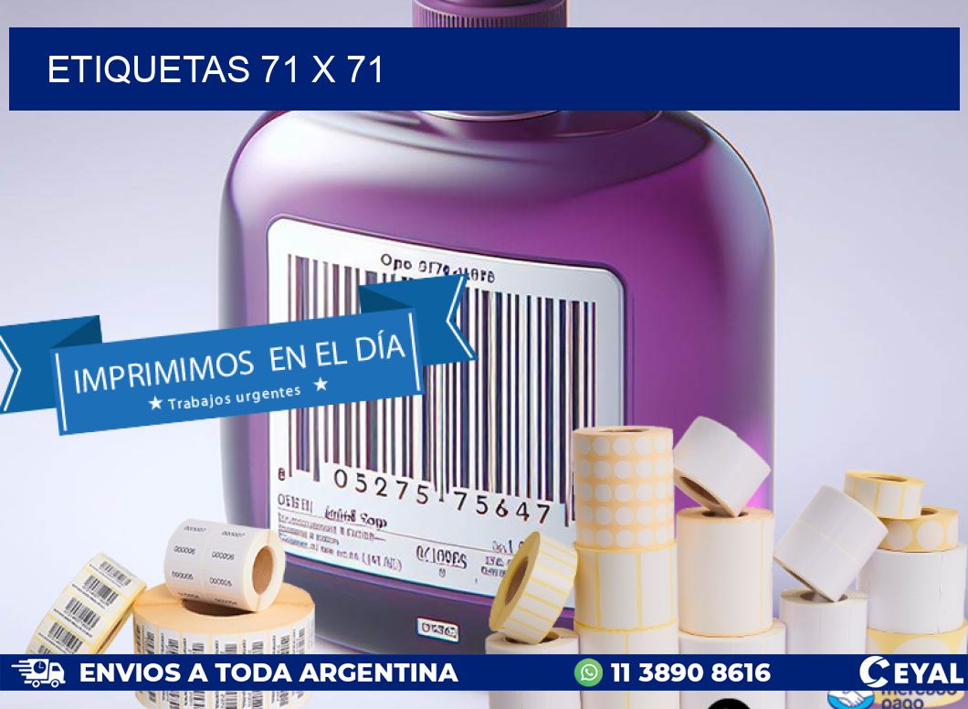 ETIQUETAS 71 x 71