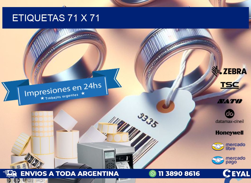 ETIQUETAS 71 x 71