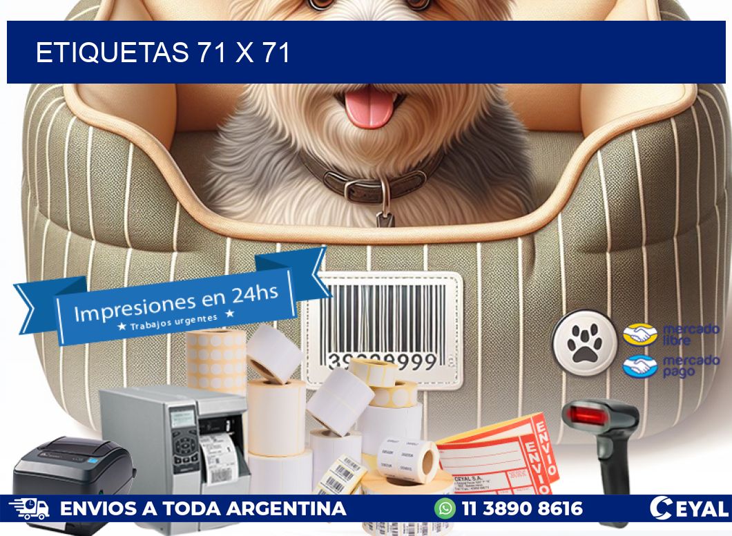 ETIQUETAS 71 x 71