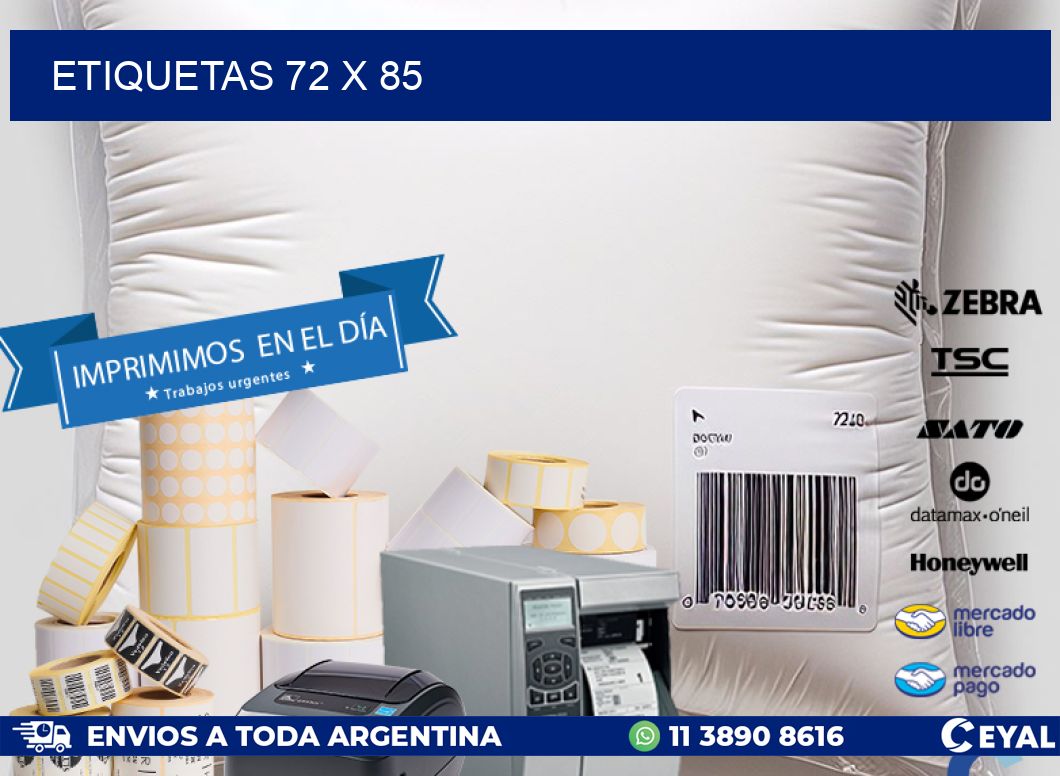 ETIQUETAS 72 x 85