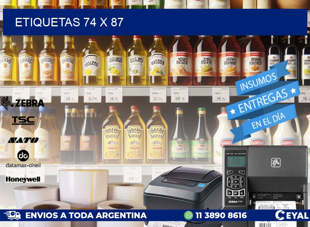 ETIQUETAS 74 x 87