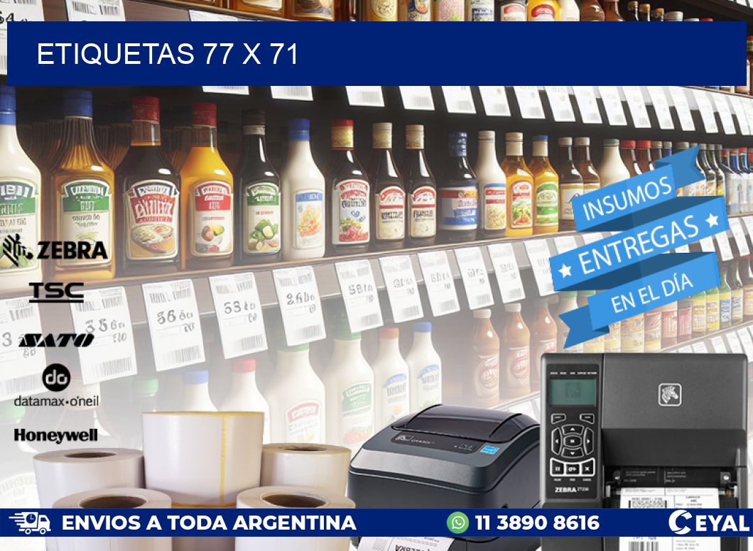 ETIQUETAS 77 x 71