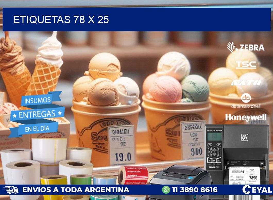 ETIQUETAS 78 x 25