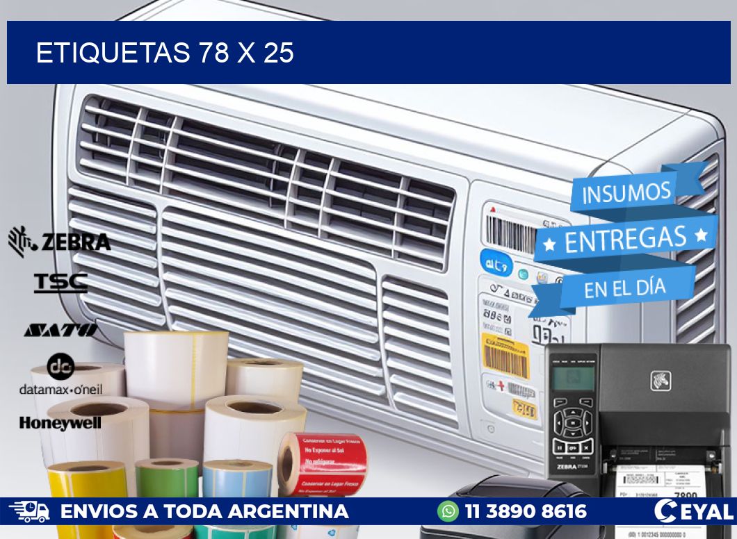 ETIQUETAS 78 x 25