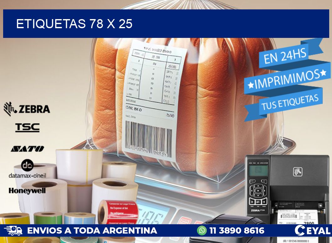 ETIQUETAS 78 x 25