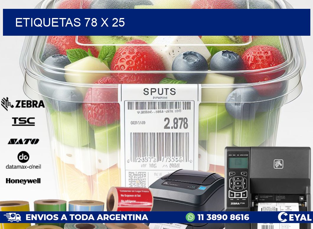 ETIQUETAS 78 x 25