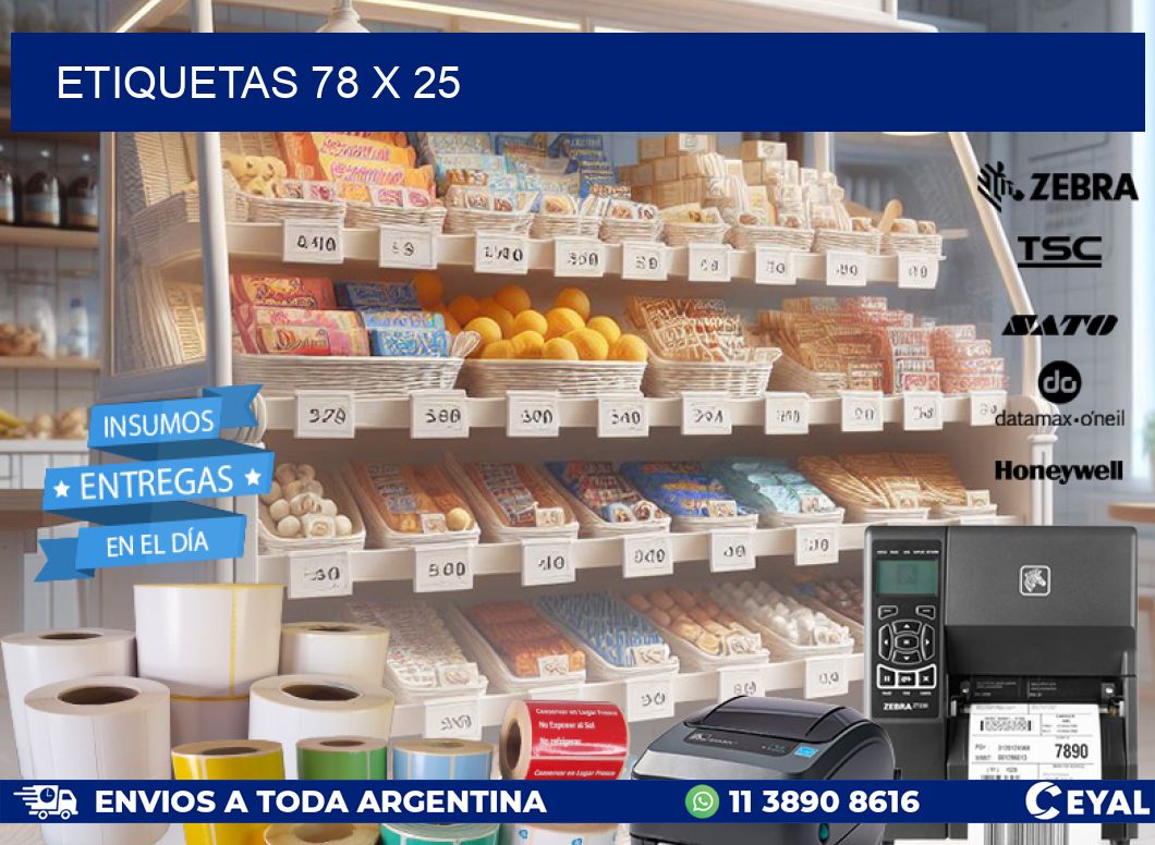 ETIQUETAS 78 x 25