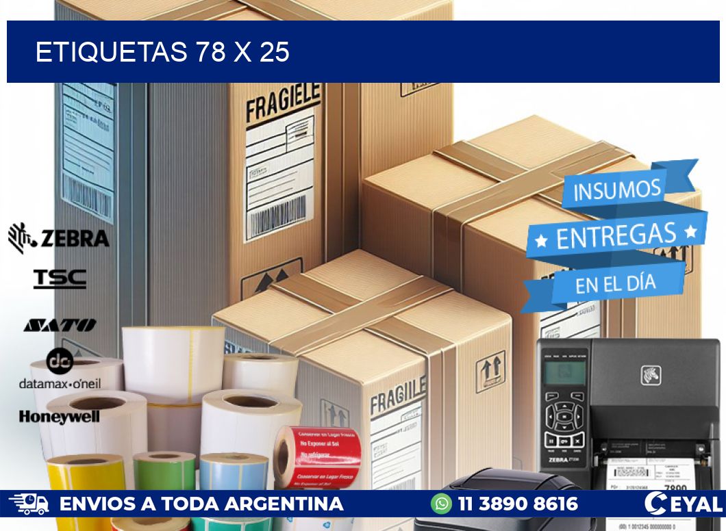 ETIQUETAS 78 x 25