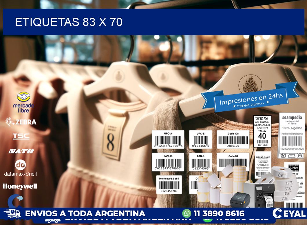 ETIQUETAS 83 x 70
