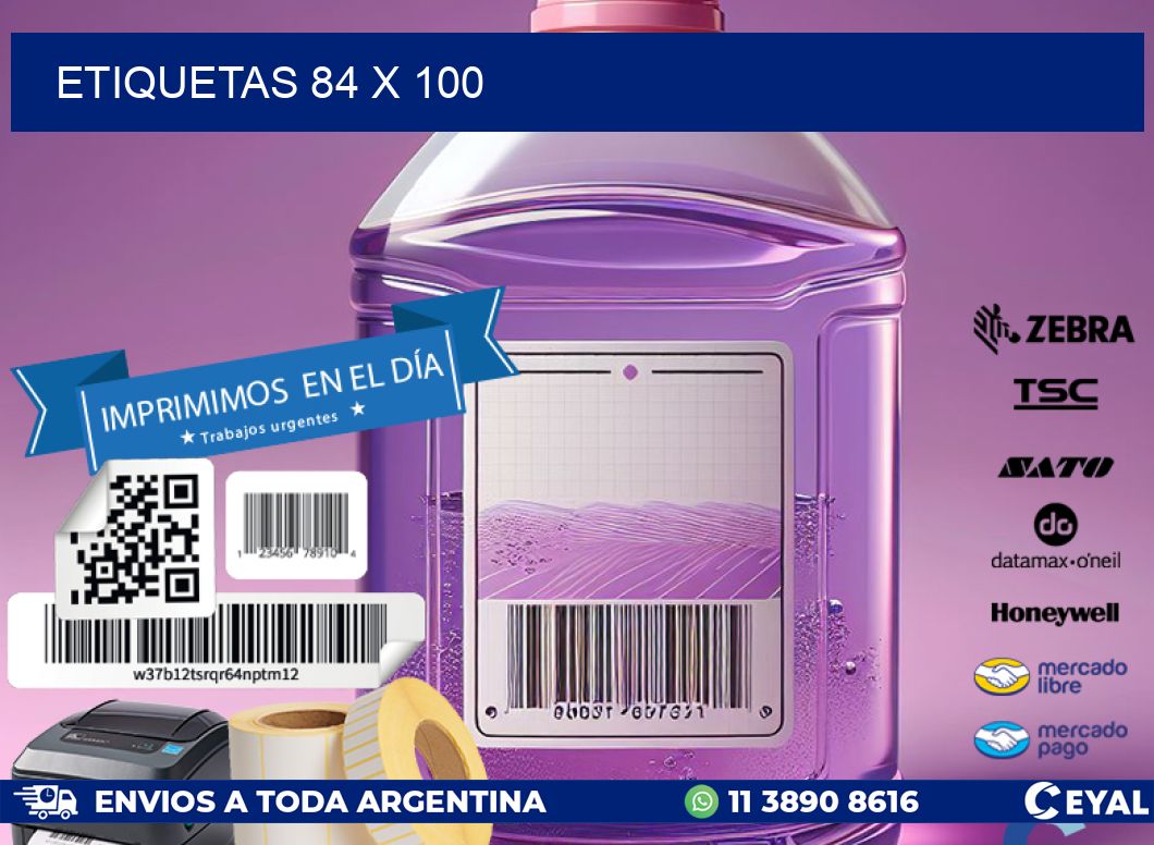 ETIQUETAS 84 x 100