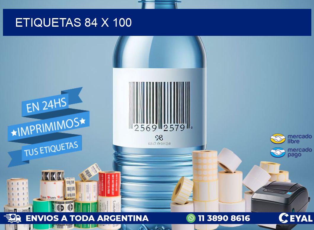 ETIQUETAS 84 x 100