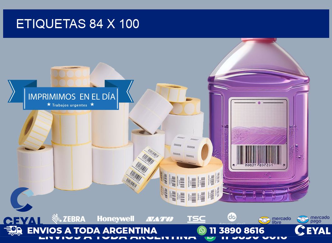 ETIQUETAS 84 x 100