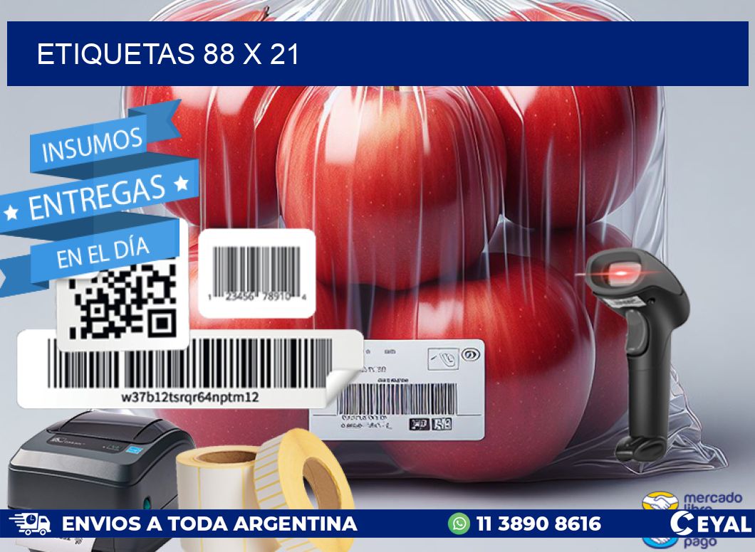 ETIQUETAS 88 x 21