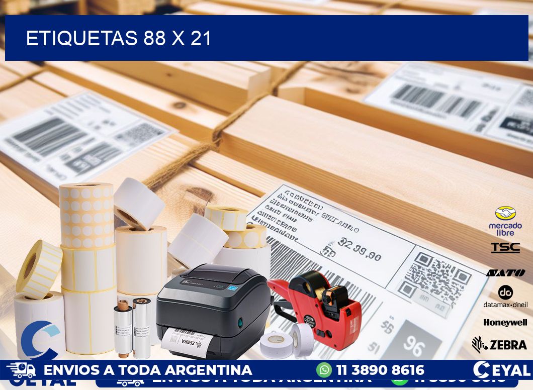 ETIQUETAS 88 x 21