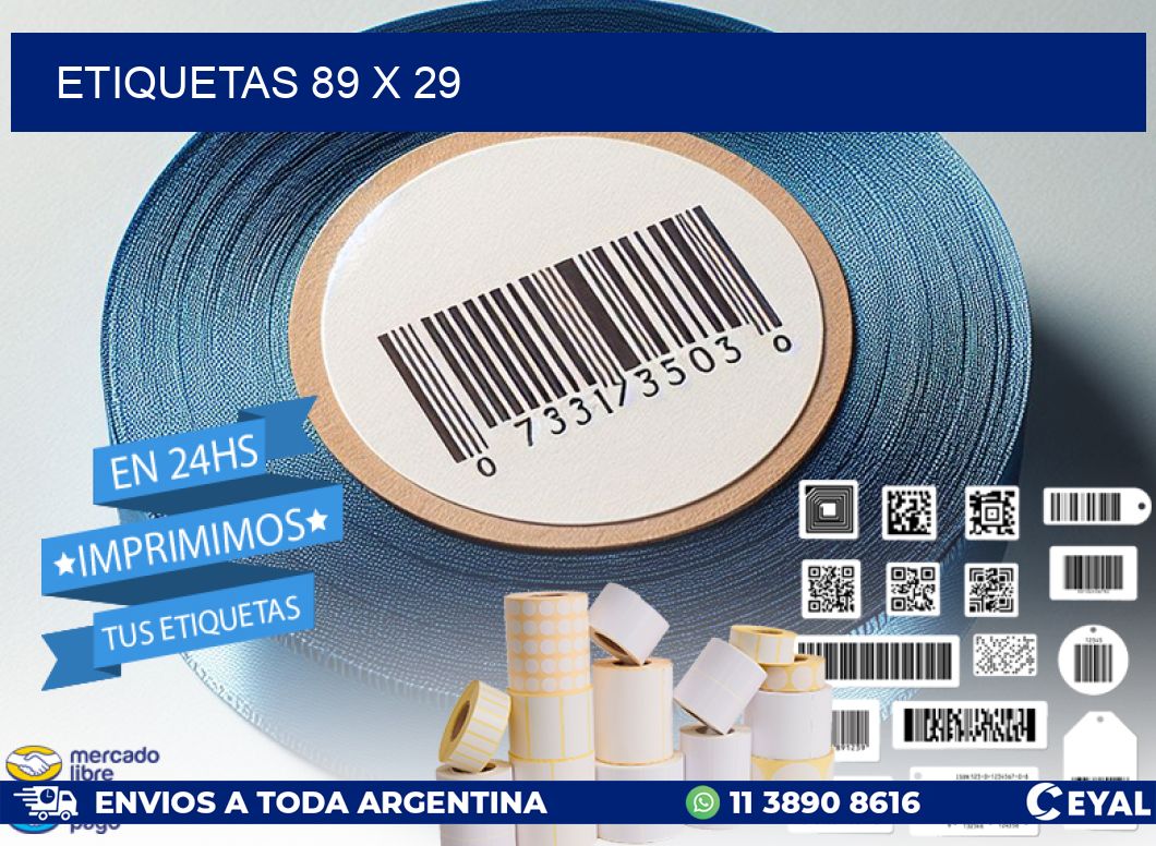 ETIQUETAS 89 x 29