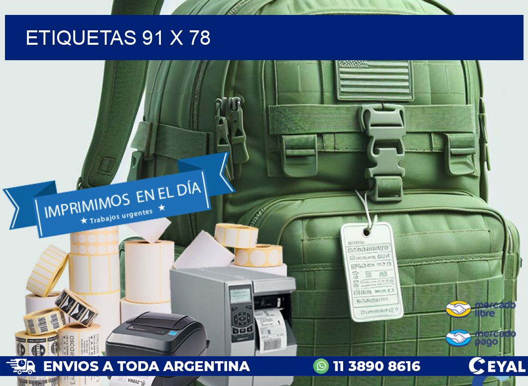 ETIQUETAS 91 x 78