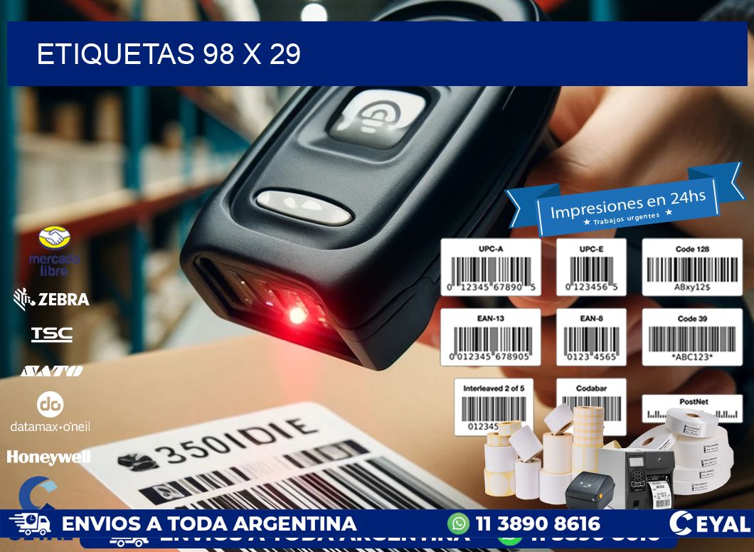 ETIQUETAS 98 x 29