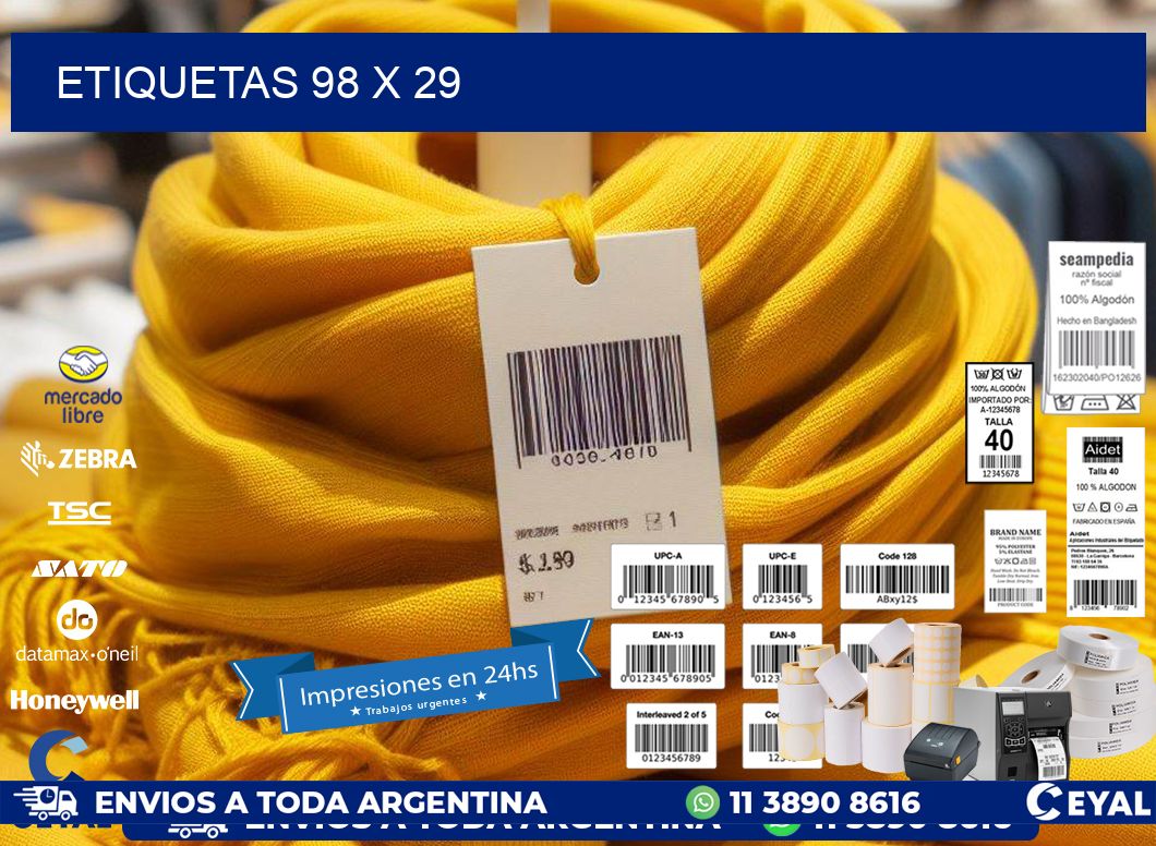 ETIQUETAS 98 x 29