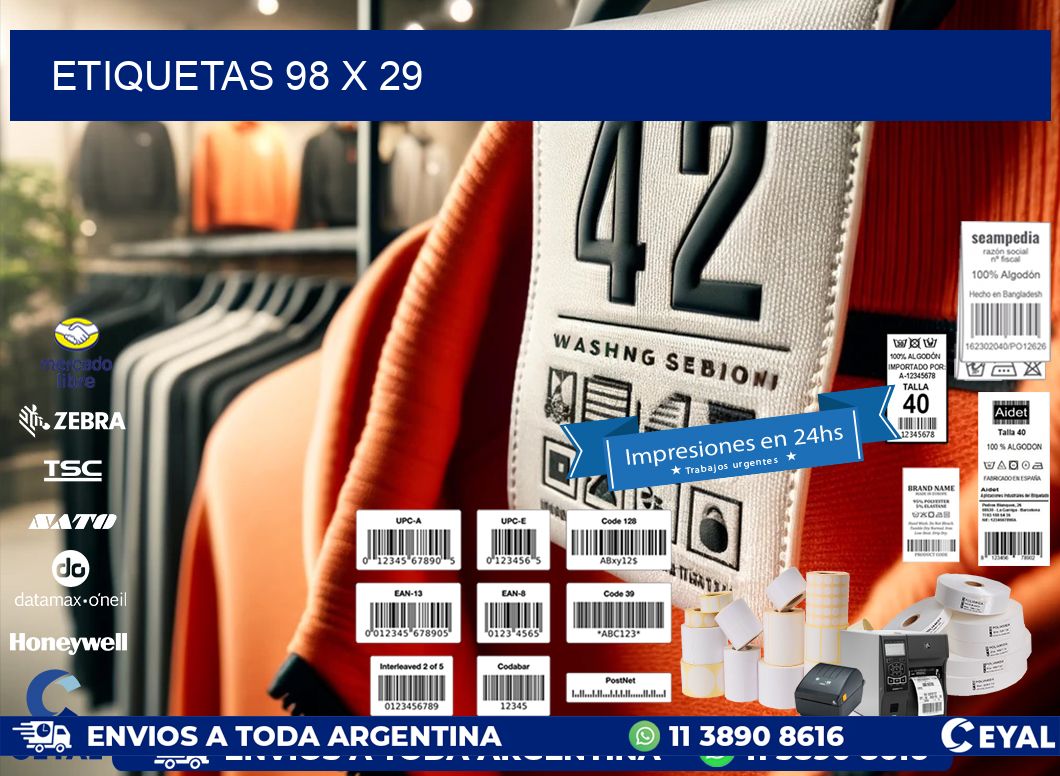 ETIQUETAS 98 x 29