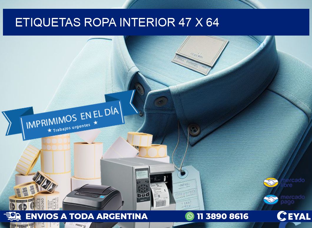 ETIQUETAS ROPA INTERIOR 47 x 64
