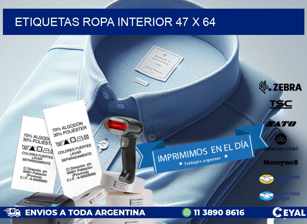 ETIQUETAS ROPA INTERIOR 47 x 64