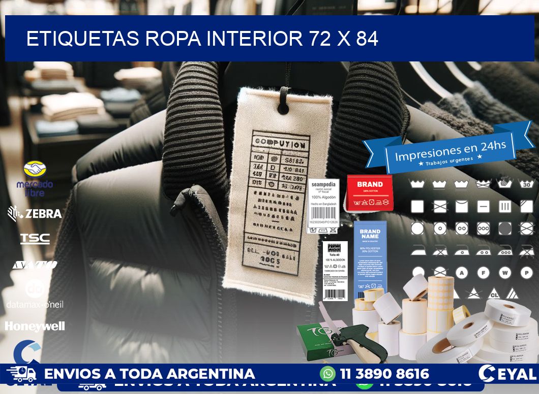 ETIQUETAS ROPA INTERIOR 72 x 84