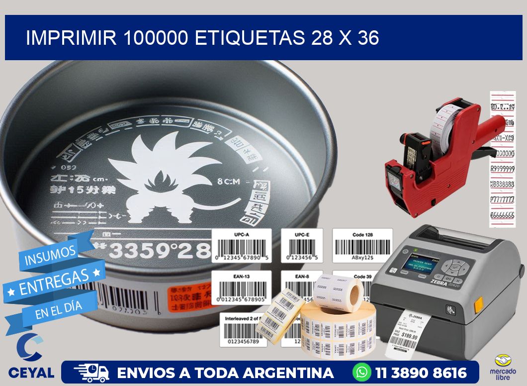 IMPRIMIR 100000 ETIQUETAS 28 x 36