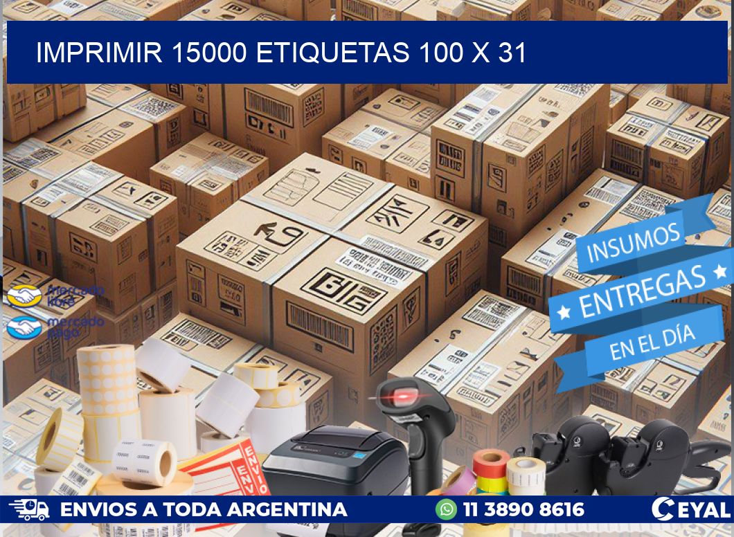 IMPRIMIR 15000 ETIQUETAS 100 x 31
