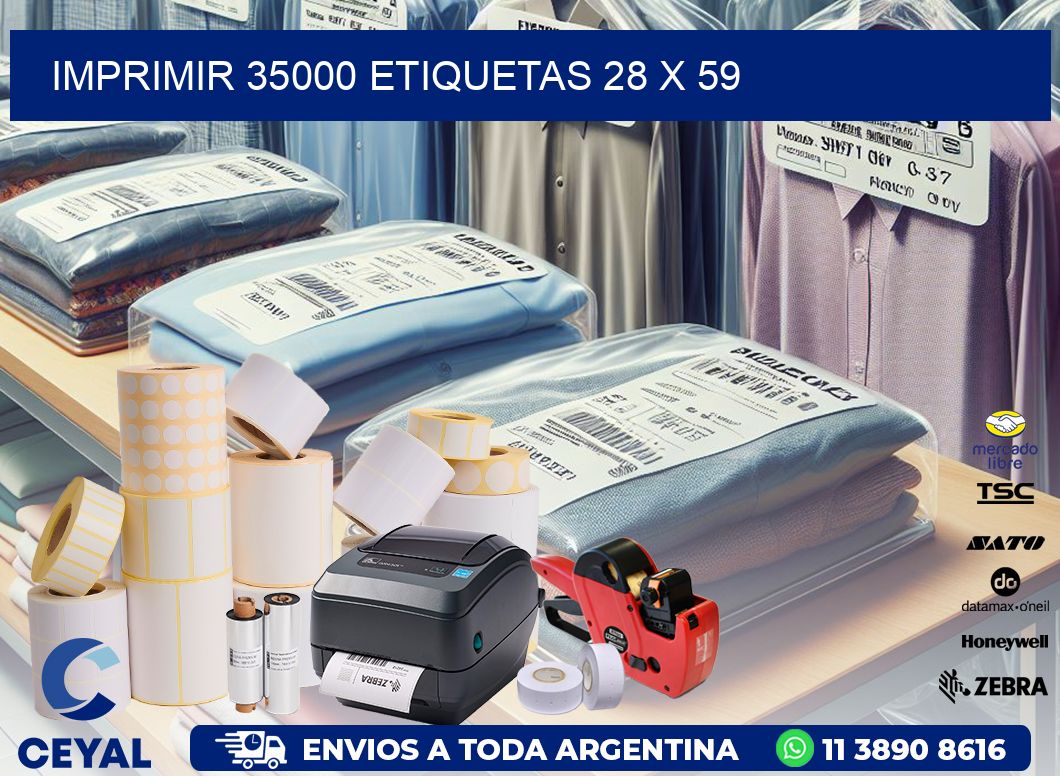 IMPRIMIR 35000 ETIQUETAS 28 x 59