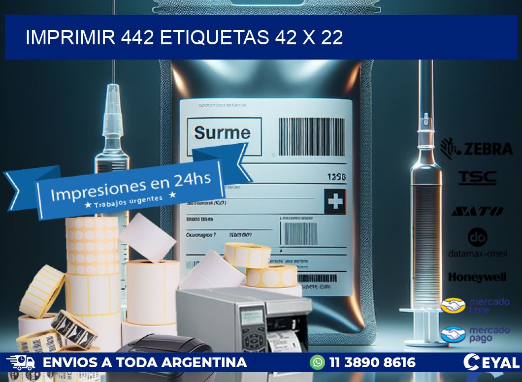 IMPRIMIR 442 ETIQUETAS 42 x 22
