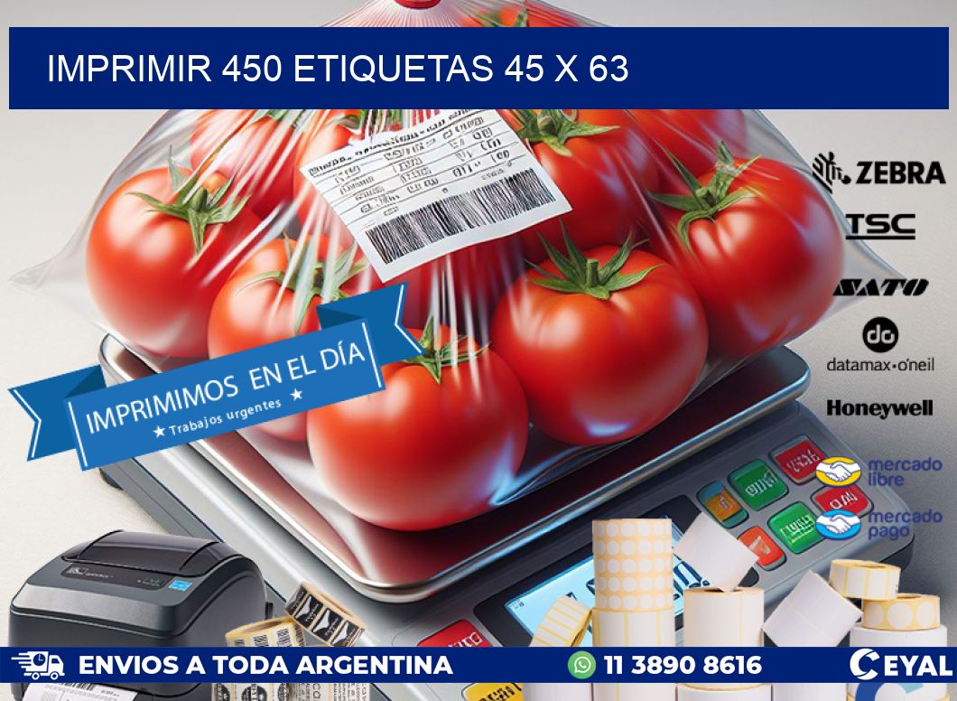 IMPRIMIR 450 ETIQUETAS 45 x 63