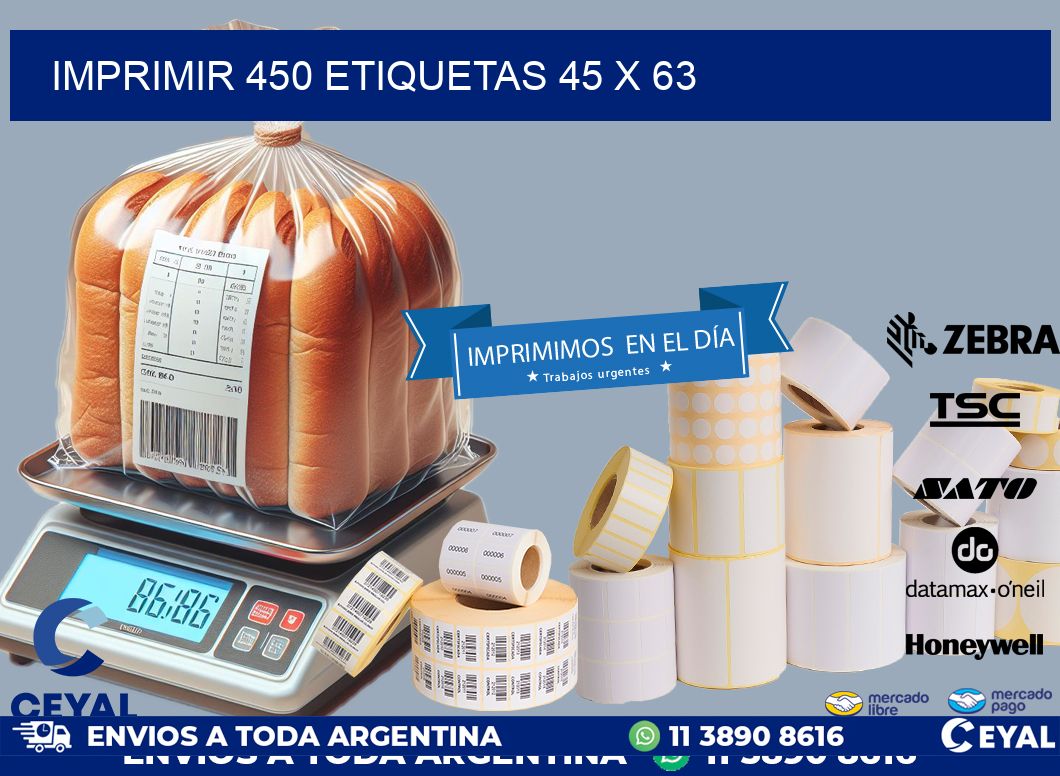 IMPRIMIR 450 ETIQUETAS 45 x 63