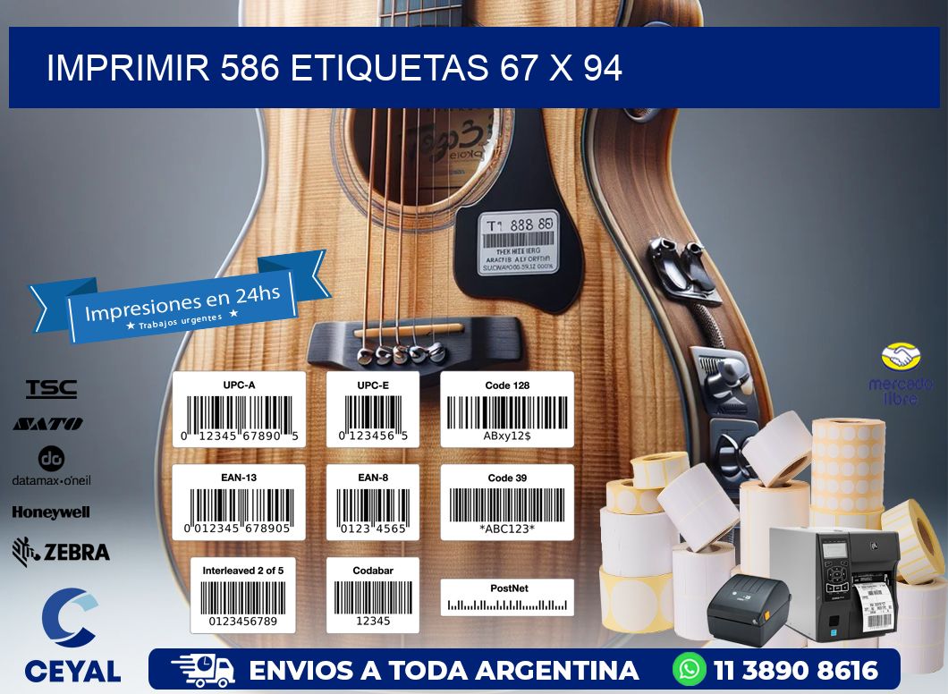 IMPRIMIR 586 ETIQUETAS 67 x 94